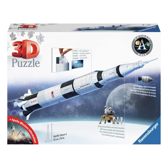 Ravensburger 3D Pussel – Apollo Saturn V Rocket