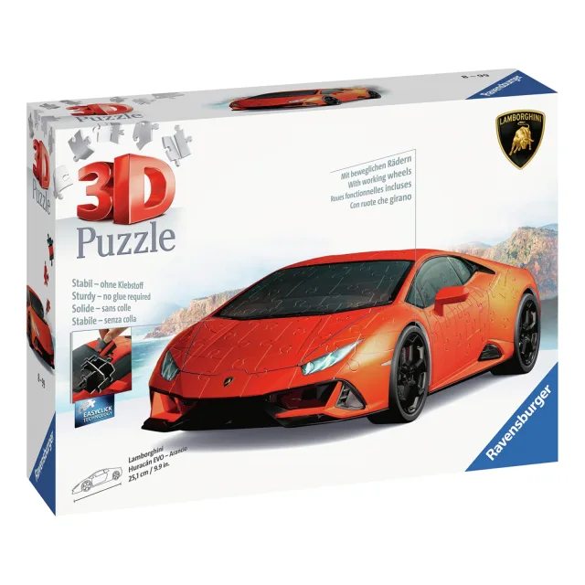 Ravensburger 3D Pussel – Lamborghini Huracán MK2 Röd